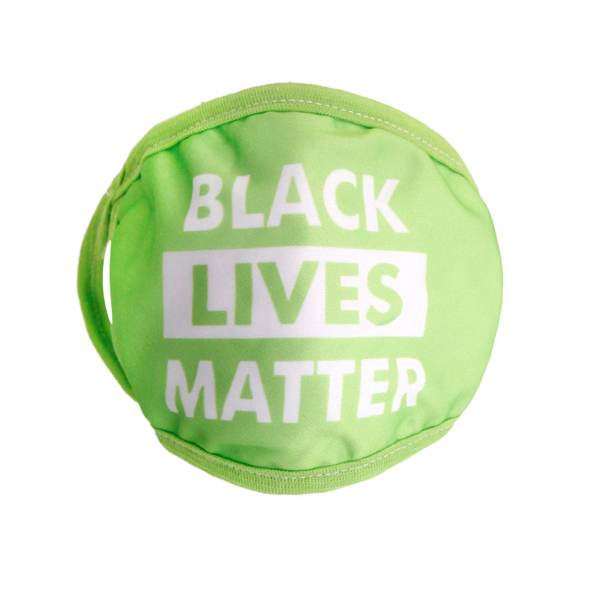 Green Cotton BLACK LIVES MATTER Mask