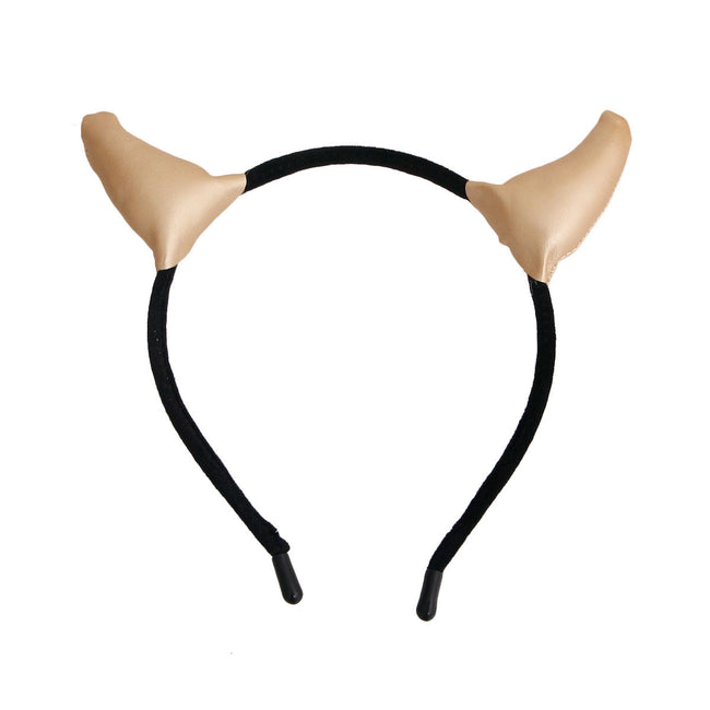 Gold Devil Horns Headband