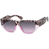 Pink Tortoise Geometric Sunglasses