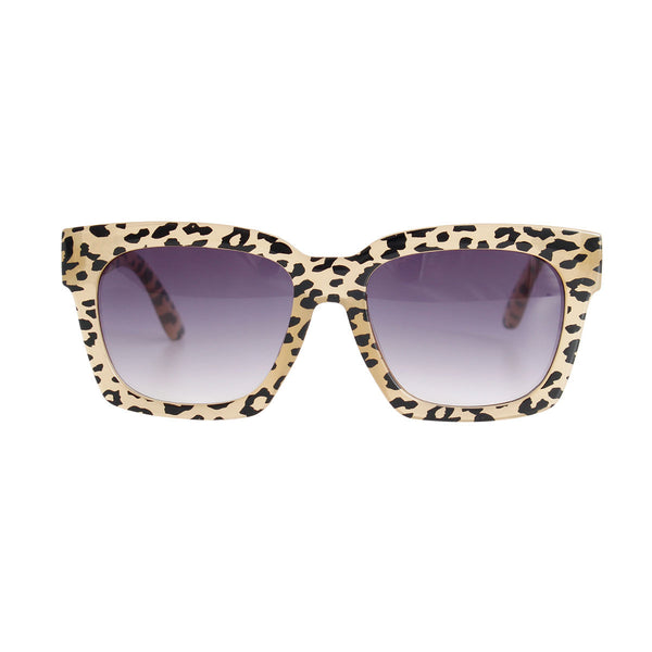 Brown Leopard Kids Wayfarer Sunglasses