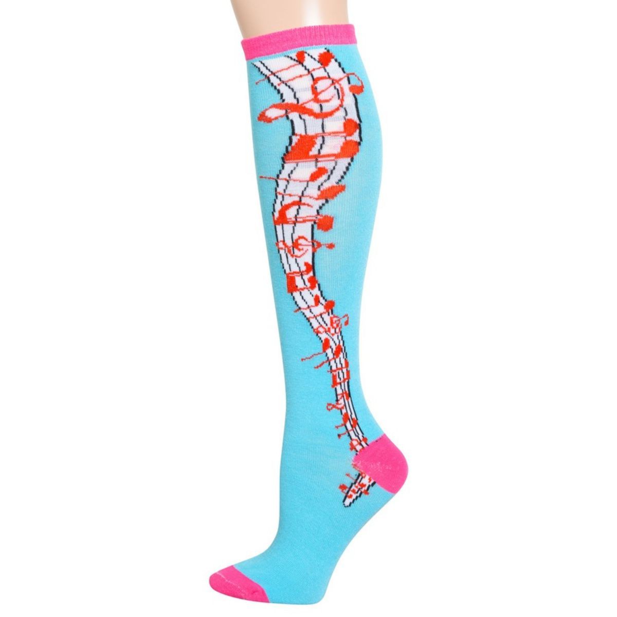 Aqua Musical Knee High Socks